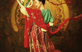 案例分享|Midjourney制作敦煌飞天作品