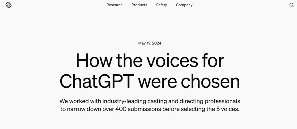 ChatGPT再惹争议？AI配音疑似模仿知名演员，OpenAI紧急暂停使用