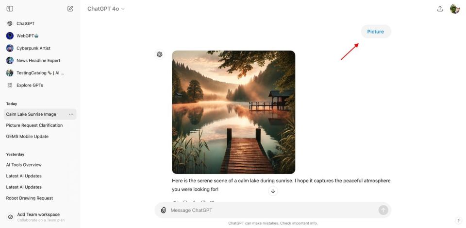 OpenAI ChatGPT新增“/picture”和“/search”两大实用指令
