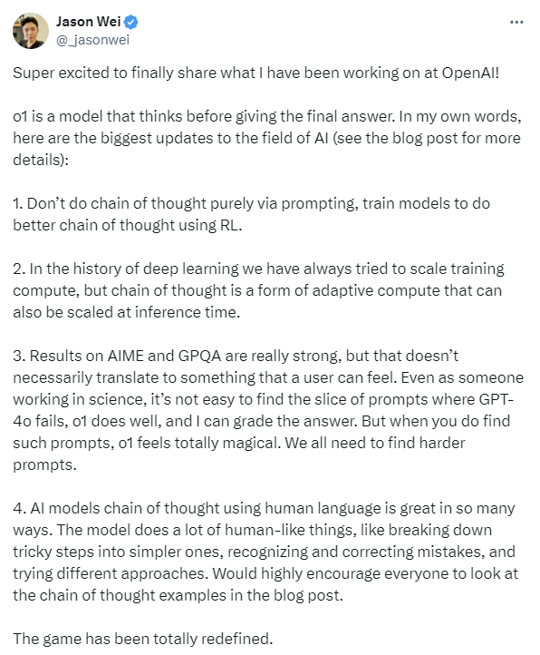 OpenAI o1超越博士水平，全球11位AI专家深度解读