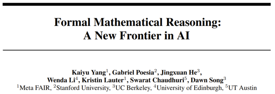 Meta与斯坦福共探AI新前沿：陶哲轩眼中的形式化数学推理