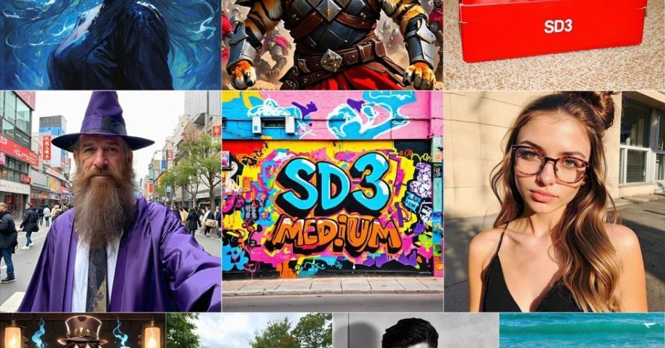 Stable Diffusion 3 Medium发布，打造最强文生图开源AI模型
