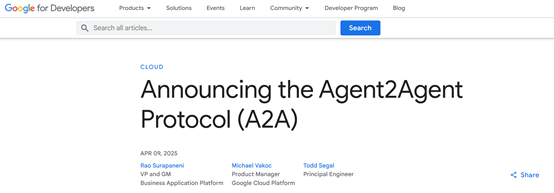 谷歌开源A2A，智能体交互迎来全新变革