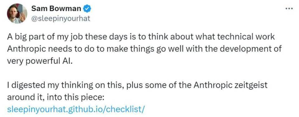 Anthropic安全负责人谈：如何在超级AI威胁人类前做好准备