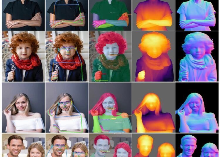 Meta推出Sapiens视觉模型,实现AI精准识别人类动作 Meta推出Sapiens视觉模型,实现AI精准识别人类动作