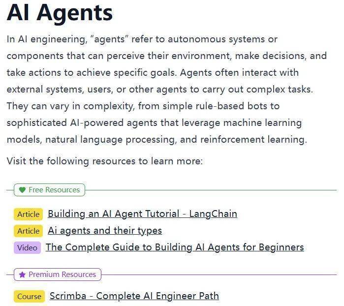 GitHub热门开发者路线图库新增AI学习路线，Star数接近30万