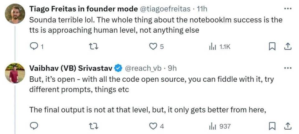 谷歌AI播客热度上升，Meta紧随开源替代品，表现引发争议