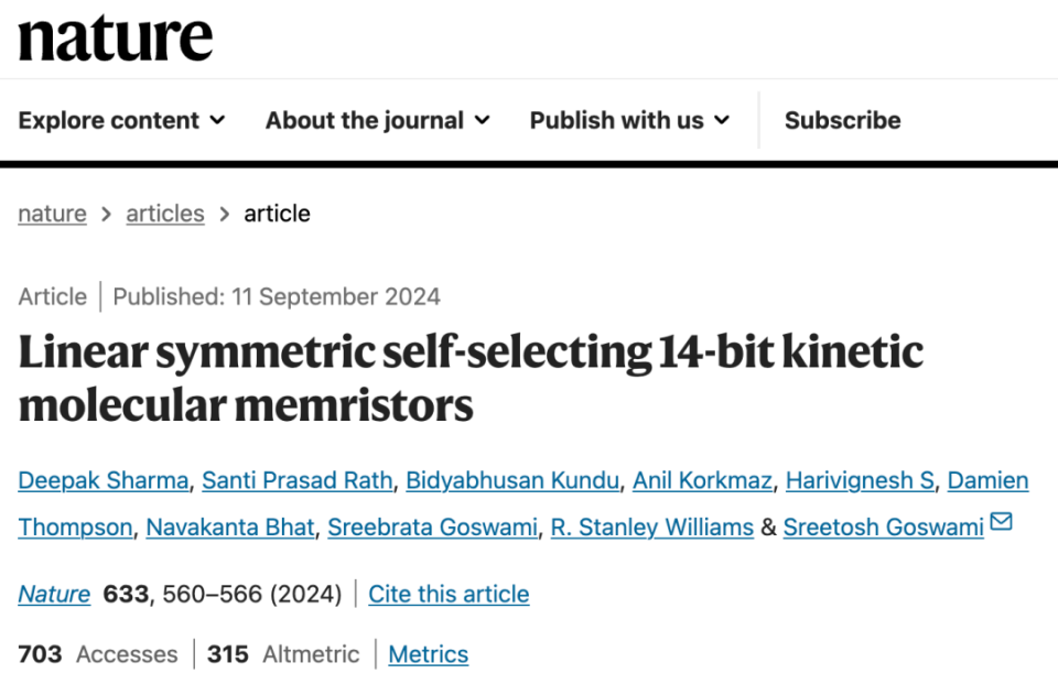 Nature重磅发布：提升460倍能效，AI计算迎来重大变革
