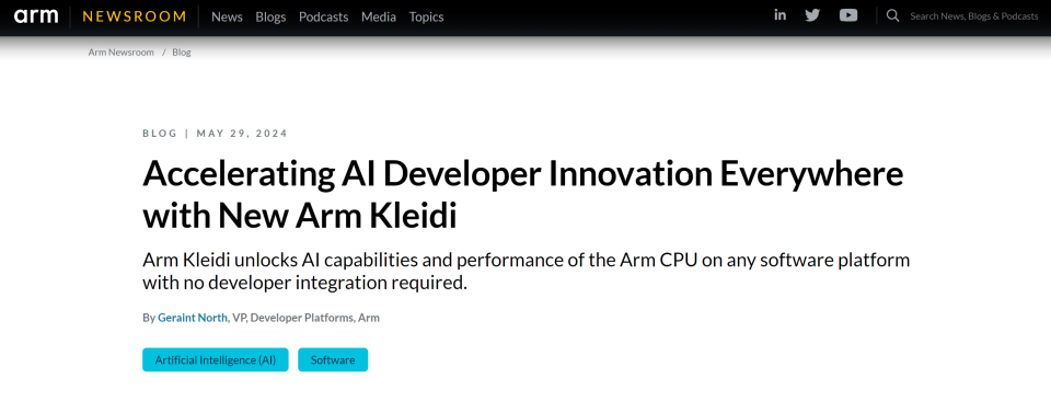 Arm发布全新工具，手机AI迎来高效交付新时代